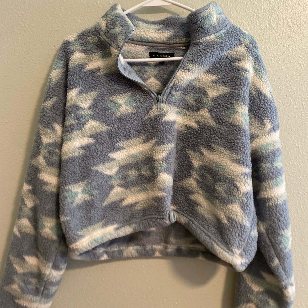 Fuzzy crop jacket from Pacsun